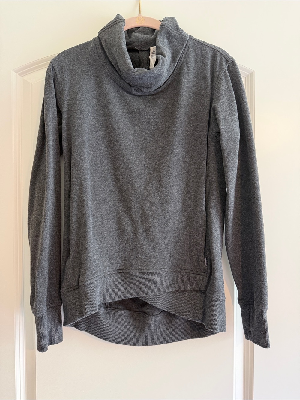 Lululemon Athletica Gray Funnel Neck Sweatshirt